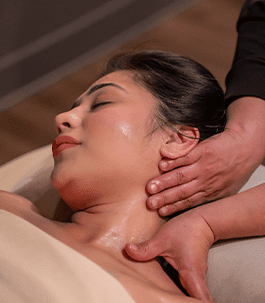 Swedish massage A woman relaxing while receiving a Swedish Massage.